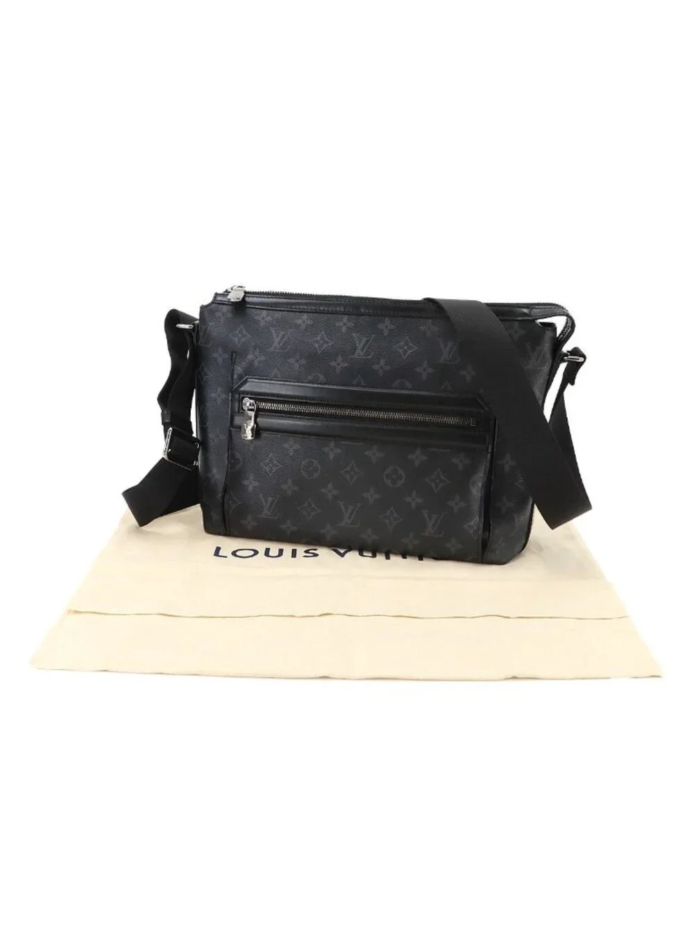 Louis Vuitton Monogram Eclipse Odyssey Messenger PM Shoulder Bag
